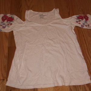 American eagle shoulder less shirt. Size XS